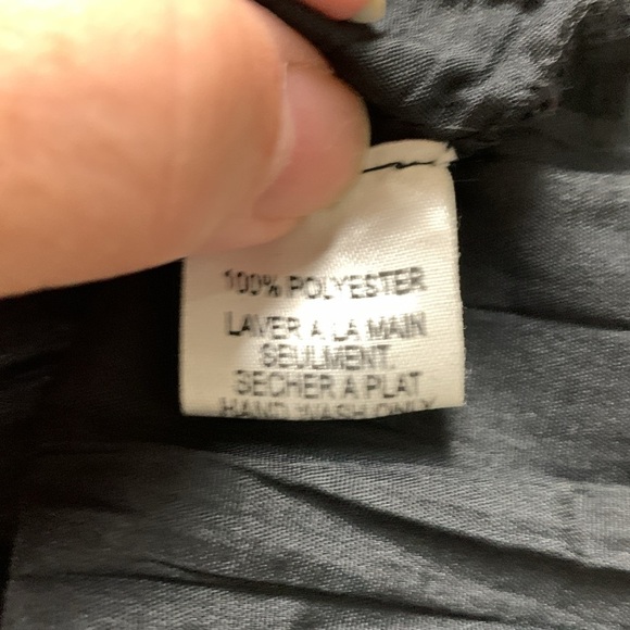 Tango Mango Deep Black, Long Sleeve Party Blouse w Ruffles and Embellishments - Picture 9 of 15